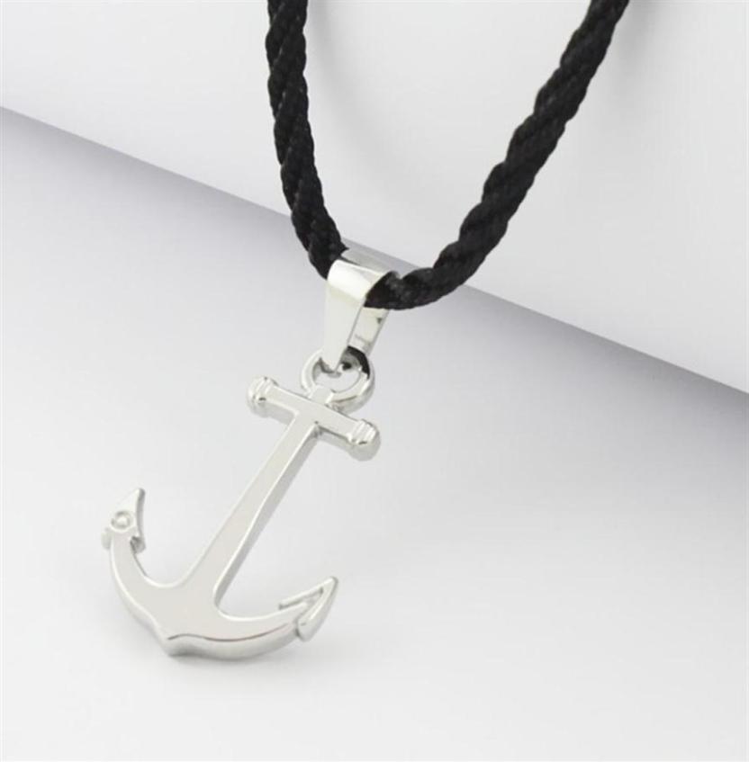 

Runda Fashion IP Black Stainless Steel Sailor Anchor Pendant Necklace for Men Jewelry with Nylon Rope 201013239C8936843