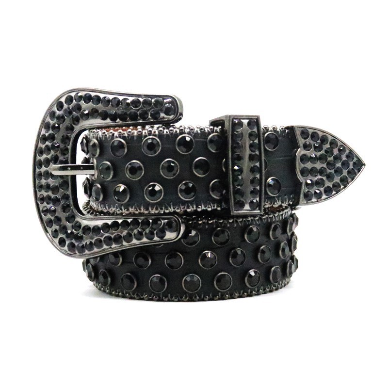 

Fashion rhinestone belt for men designer bb belts with pin buckle black blue white gray genuine leather ceinture, Customize