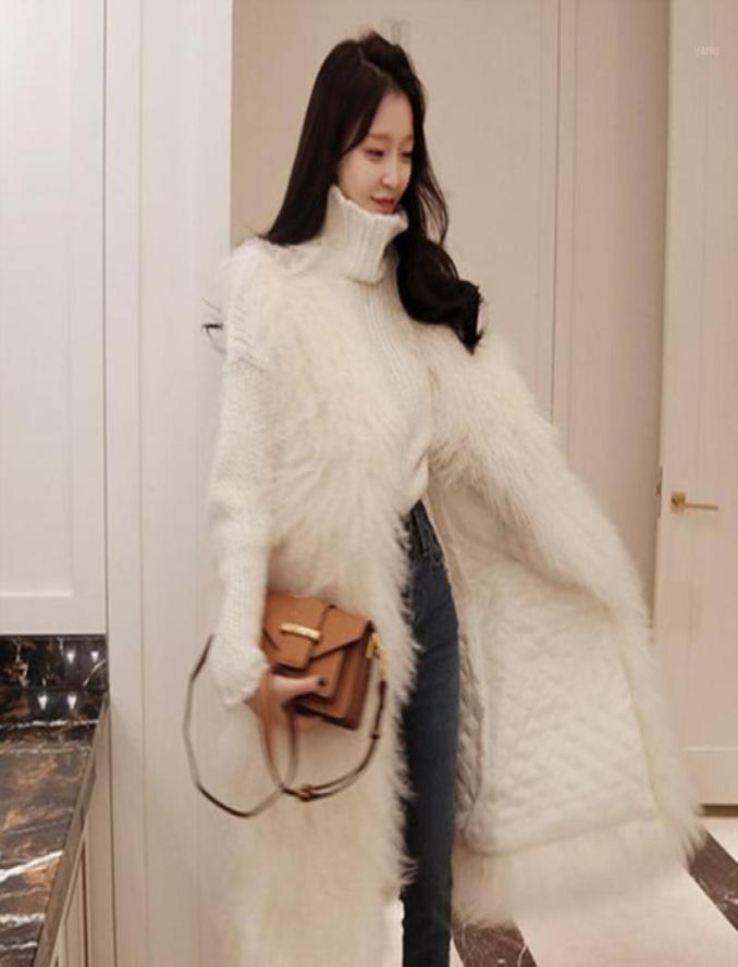 

Women039s Fur Faux Fashion Women Hooded Vest High Quality Wool Coat Winter Warm Jacket For Female D19100616250250, White