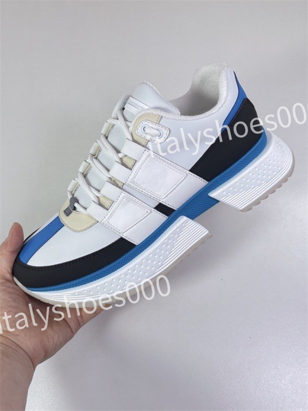 

New Hot Luxury Designer Casual Shoes Woman Shoes Leather Lace Up Men Fashion Platform Sneakers White Black Mens Womens, 04