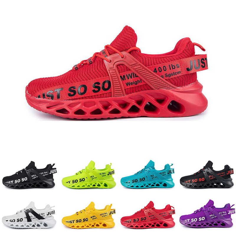 

men women running shoes fashion trainer triple black white red yellow purple green blue orange light pink breathable sports sneakers three
