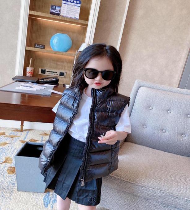

Winter Children Warm waistcoat For Boys Girls Solid Color white dark Down padded Soft vest Kids Sleeveless Jacket Outwear Toddler 5088137, Pink