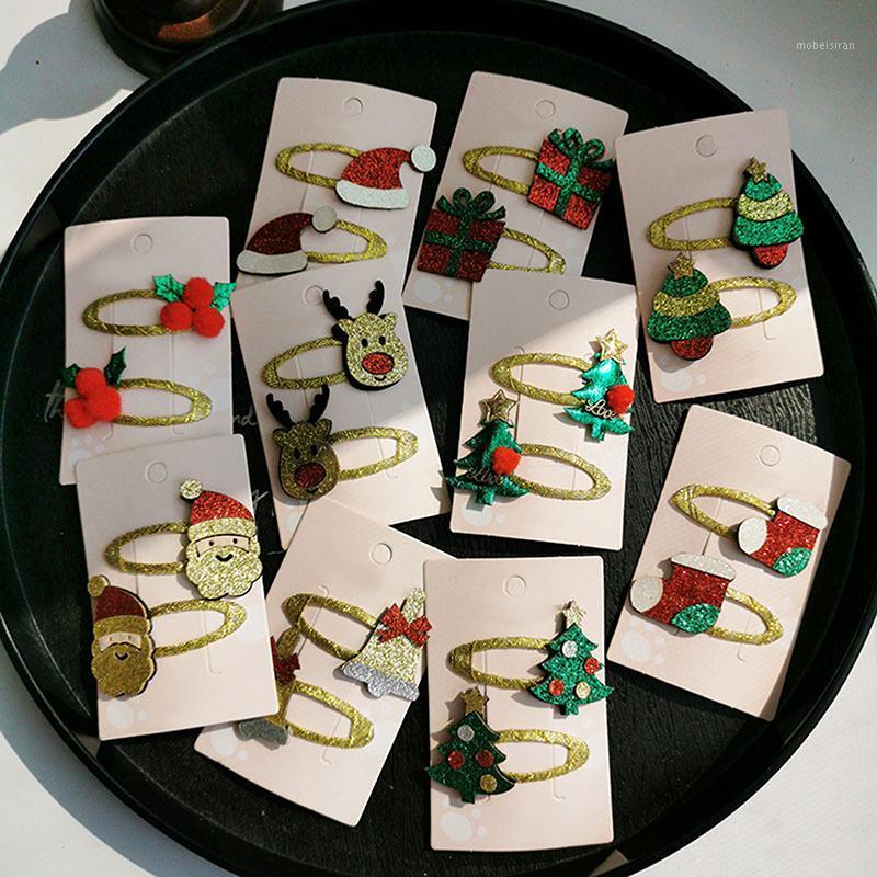 

Hair Accessories Christmas Gift Hairpin Set Children Holiday Princess Girl Side Clip