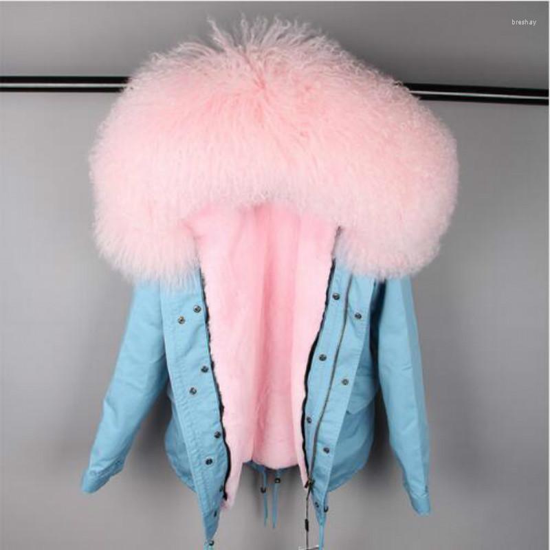 

Women's Trench Coats 2023 Fashion Winter Jacket Women Wool Fur Coat Thick Warm Loose Detachable Natural Parka, Color 21