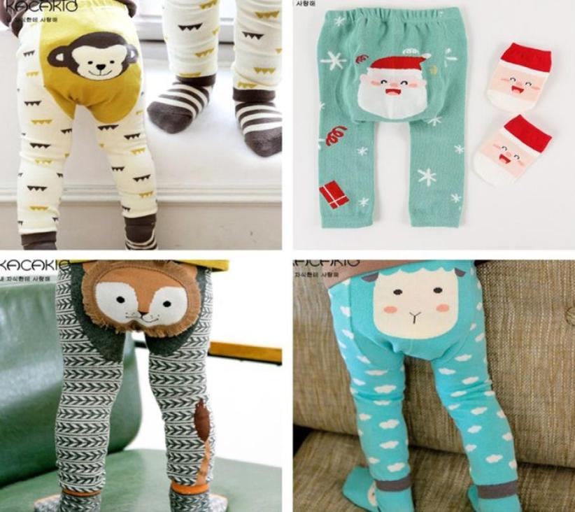 

trousers tights pants kids Leggings Pants boys girls baby clothes 10 color clothing Cute cartoon leggings socks two sets 15535444127, Gray