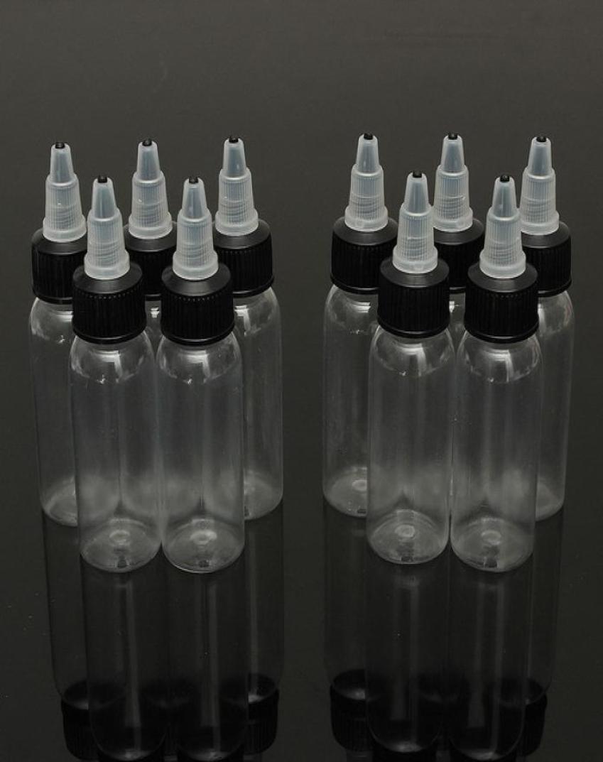 

Whole 10PCS 120ml 4OZ Cap Empty Plastic Tattoo Ink Pigment Clear Bottle Supply EIB120107727050