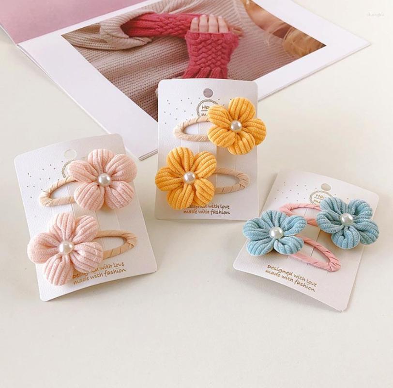 

Hair Accessories Children Cute Set Kids Bow Flower Hairpins Headwear Velvet Baby Fabric Girl Princess Barrette Clip