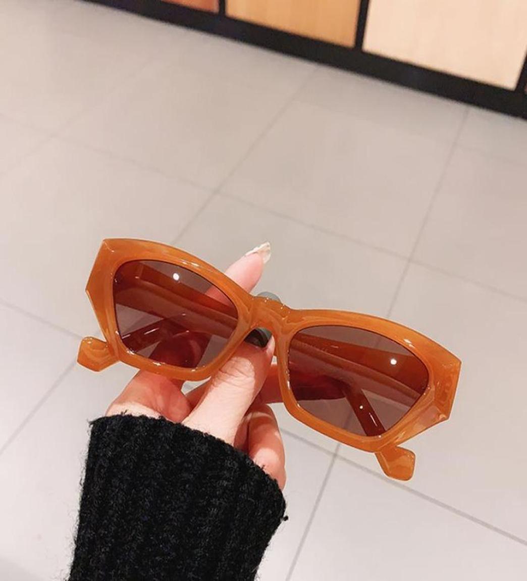 

Fashion Small Cat Eye Women Sunglasses Vintage Jelly Tea Eyewear Men Trending Black Light Gray Sun Glasses Shades UV4002966278