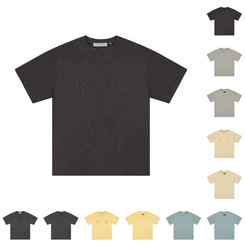 

Essentiel Tees T-shirts Luxury Designer Essent Fashion Clothing American High Street Loose Short Sleeve Tshirt for Mens Womens Kpv9