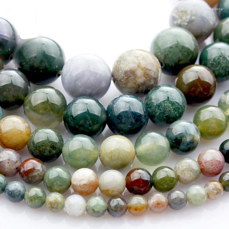

Loose Gemstones 15"(38cm) Strand Round Natural Agate Stone Rocks 4mm 6mm 8mm 10mm 12mm Gemstone Beads For Bracelet Jewelry