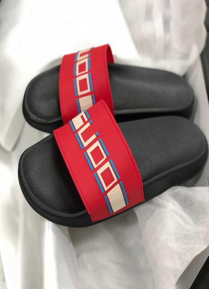 

2023 Women Rubber Slide Sandal Black Pink Fashion Slipper Men Flat Slides Flip Flops Designer Shoes Summer Beach Sandals Platform 3335383, Clear