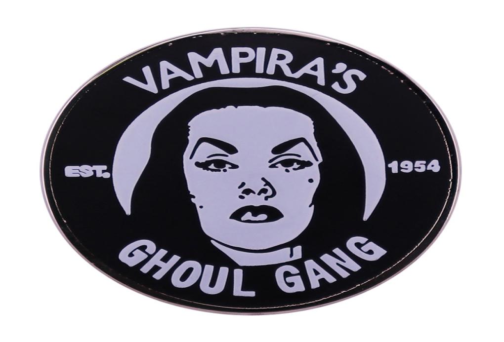 

Vampira039s Ghoul Gang Enamel Pin Brooch Punk Horror Gothic Badge Halloween Spooky Jewelry Decor1900969, Red