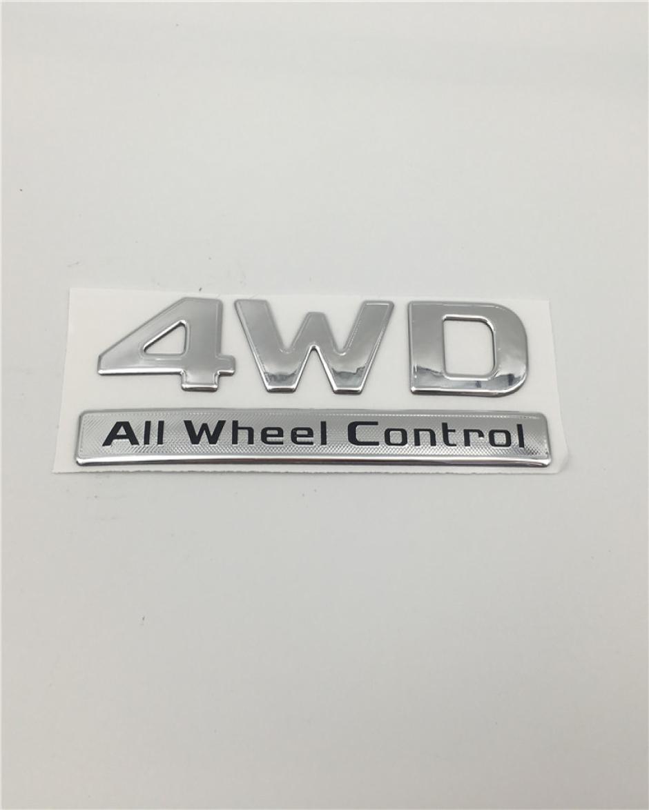 

4WD All Wheel Control logo Emblem Plate for Mitsubishi Pajero Sport 7410B2925656389, Black