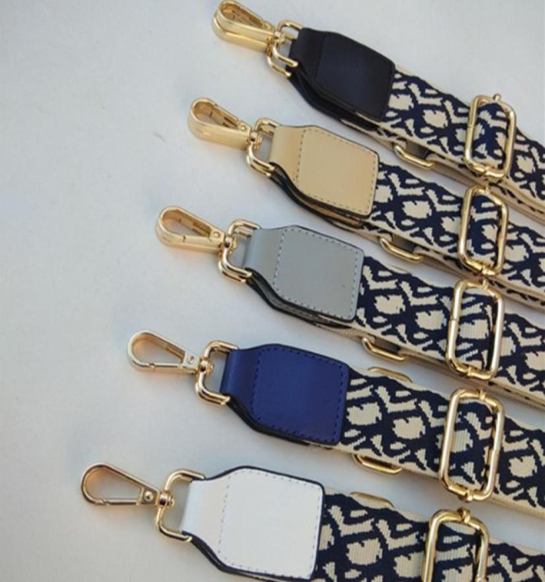 

Luxury O Handle Bag Strap For Women Removable DIY Shoulder Rainbow Handbag Accessories Cross Body Messenger Nylon Bags 12038cm8621102