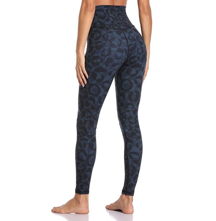

2020 New Leopard Print High Waist Hip Push Up Yoga Leggings Women High Elastic Slim Gym Workout Tight Pants Fitness Clothing6286277, Black