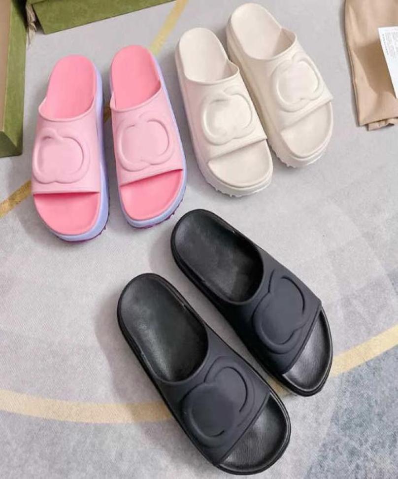 

2023 Designer Platform Sandal Womens Men Rubber Leather Slide Sandal Dress Shoes Wedges Sandal Beach Slippers Luxury Summer Platfo9447112, Khaki