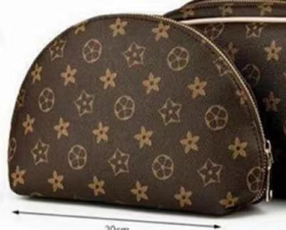 

s 4pcsset Women cosmetic bags famous makeup bag travel pouch make up handbags ladies cluch purses toiletry bao 4color Wallets 169209539, Black