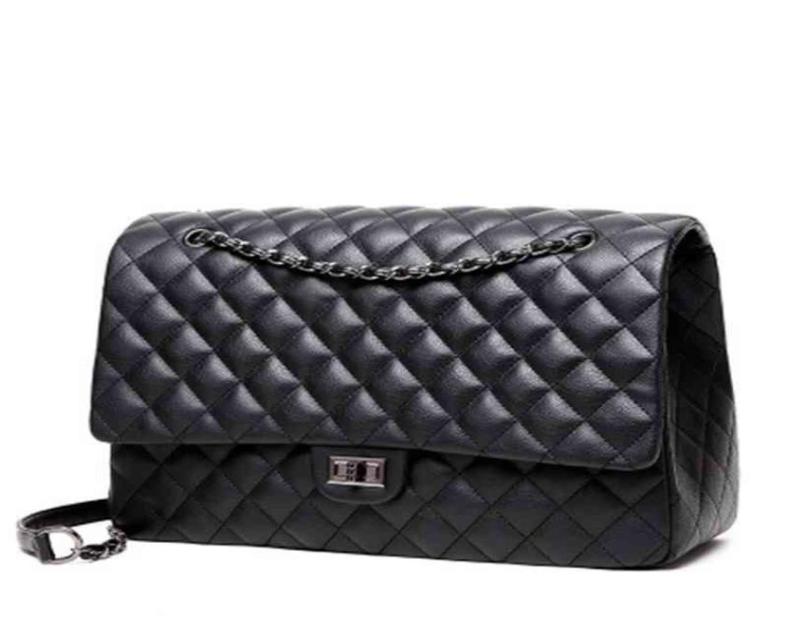 

2021 Oversize Shoulder Hand Bags Black Travel Weekend Outdoor Duffle Large Luxury chain Bags Women Handbags7528957, Purple