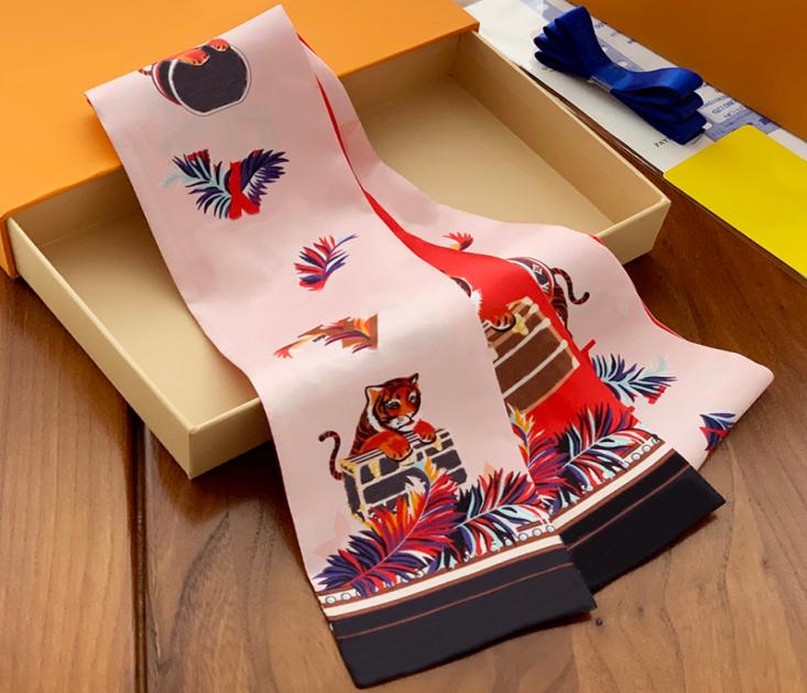 

Designer Design Women Silk Scarf Luxury Letter Print Fashion Bag Handle Scarf Hair Bundle Ties Headscarf1735225