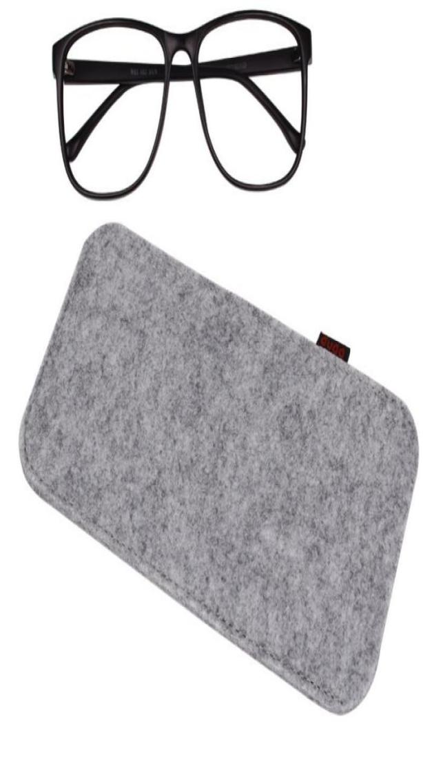 

Solid Color Felt Glasses Bags Soft Portable Sunglasses Reading Glasses Cases Rectangle Eyewear Pouch 100pcslot2291792