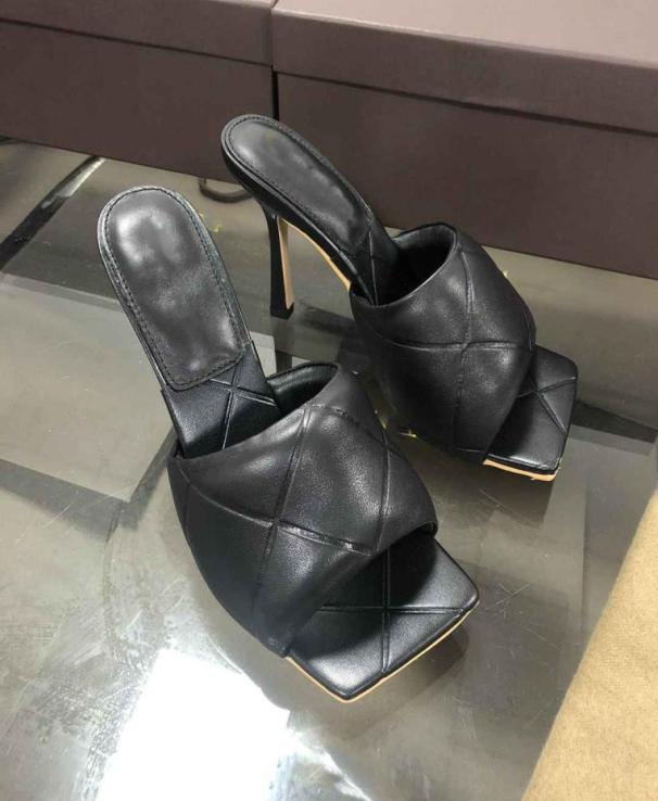 

Women High Heel Bottegas Sandals Fashion Designer GGity Summer Slippers Mature Women Slide qj7377081, Blue