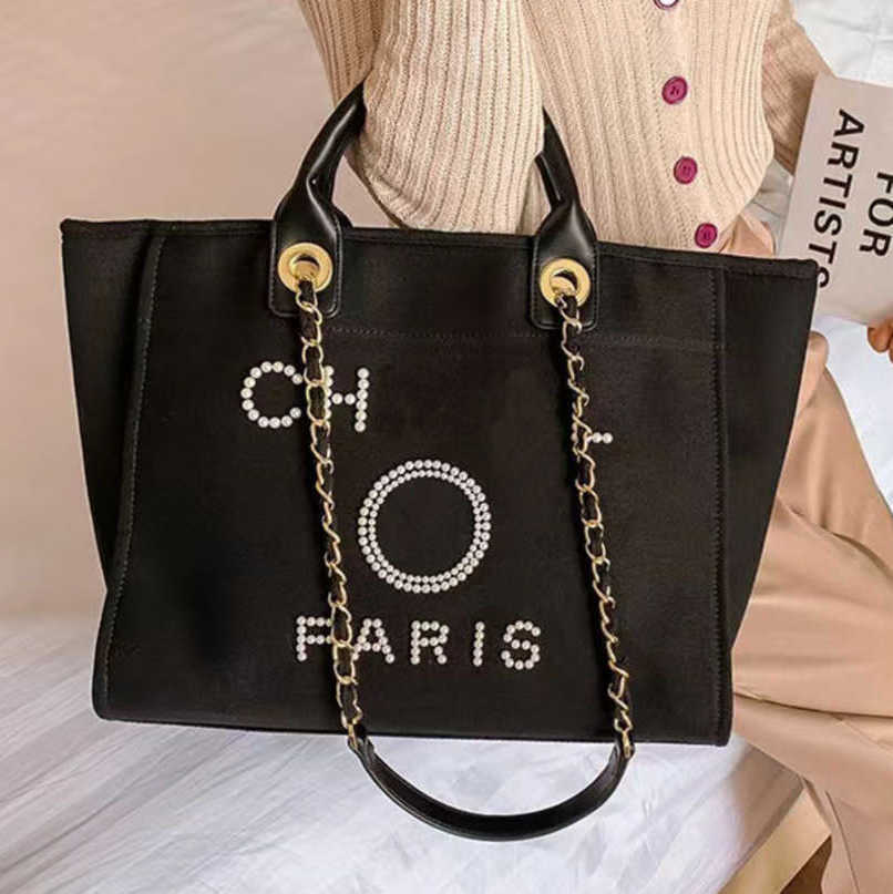 

Women's Luxury Hand Canvas Beach Bag Tote Handbags Classic Large Backpacks Capacity Small Chain Packs Big Crossbody BF5H, Beige
