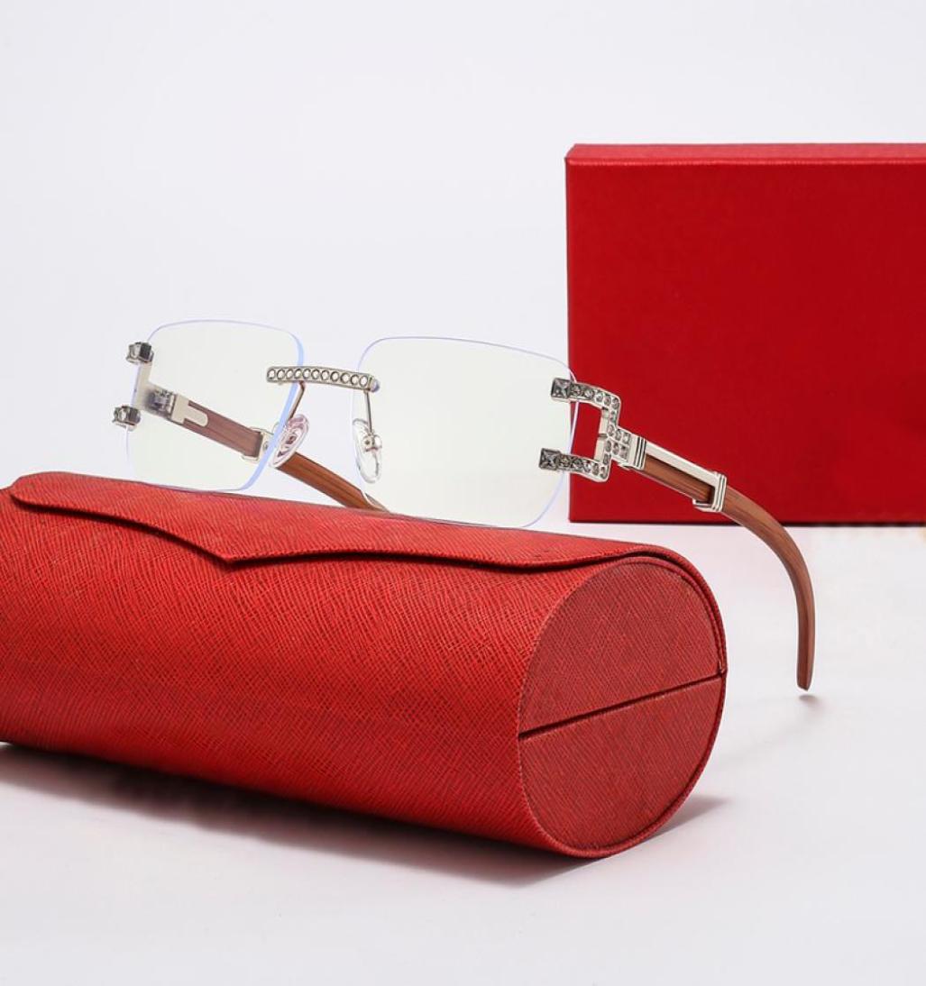 

Latest Fashion Men Sunglasses Shade Glasses Composite Metal Rimless Optical Frame Classic Rectangle Square Gold Luxury Ladies Sung8521306