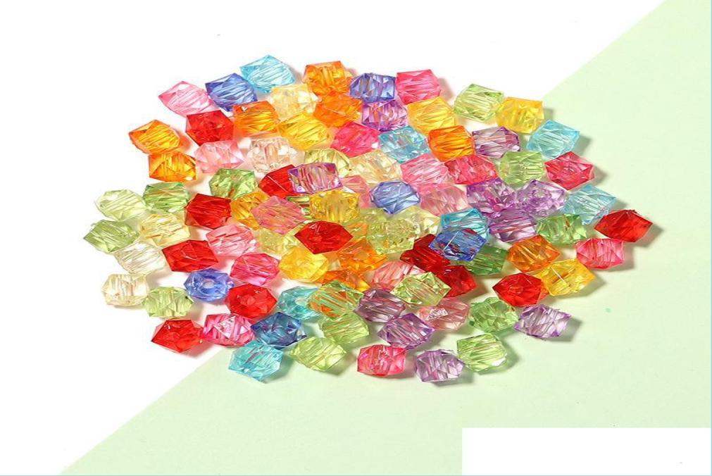 

Acrylic Plastic Lucite 100PcsLot 8Mm Diy Rhombus Loose Bead For Jewelry Bracelets Necklace Hair Ring Making Accessories Crafts Ac7372802