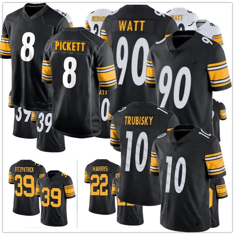 

Broderick Jones Jersey 8 Kenny Pickett T.J. Watt Troy Polamalu Minkah Fitzpatrick George Pickens Najee Harris Joey Porter Jr. Diontae Johnson Football Jerseys, Color5
