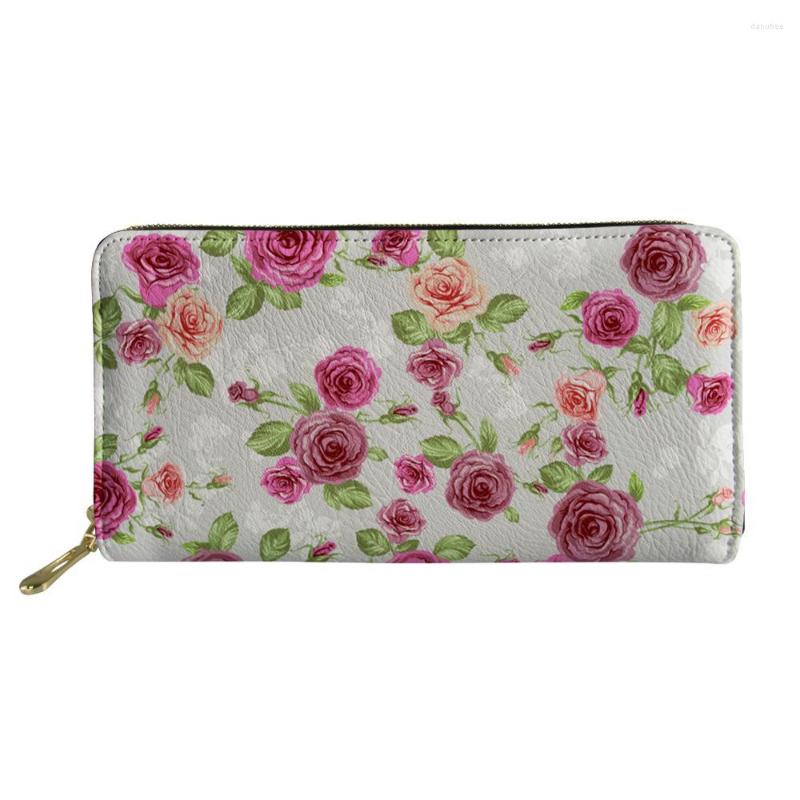 

Wallets Style Ladies Clutch Girls Leather Wallet Fashion Phone Bag Flower Printing Lady Money Bags Ms Card Holder, Custom z21