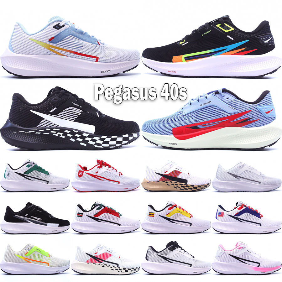 

Pegasus 40 Premum Men Women Running Shoes 40s Quadruple Designer White Metallic Silver Coconut Milk Lime USA GB CA Outdoor Sports Sneakers Size 36-45, #19