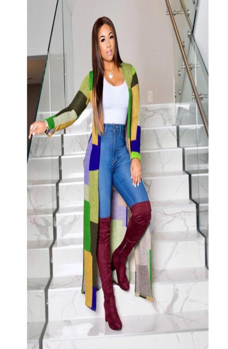 

Women Clothes 2020 Autumn Coat Fashion Plus Size Trench Trend Multicolor Print Cardigan Windcheaters Designer Party Russia LJ201122864387, Black