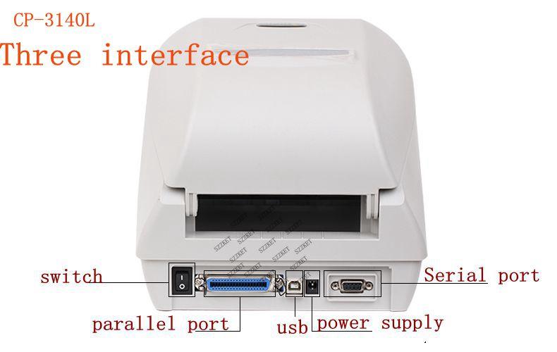 

Printers Free shipping CP3140L Original for argox printer barcode printer CP3140L 300dpi thermal stickers clothing tag printer cp3140