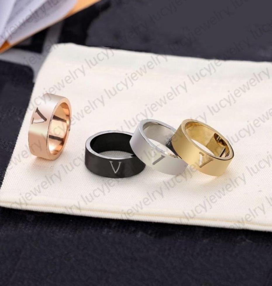 

Fashion Ring Band Rings Personality Simplicity for Man Women Jewelry 4 Colors Gifts Temperament Trend Accessories9602447