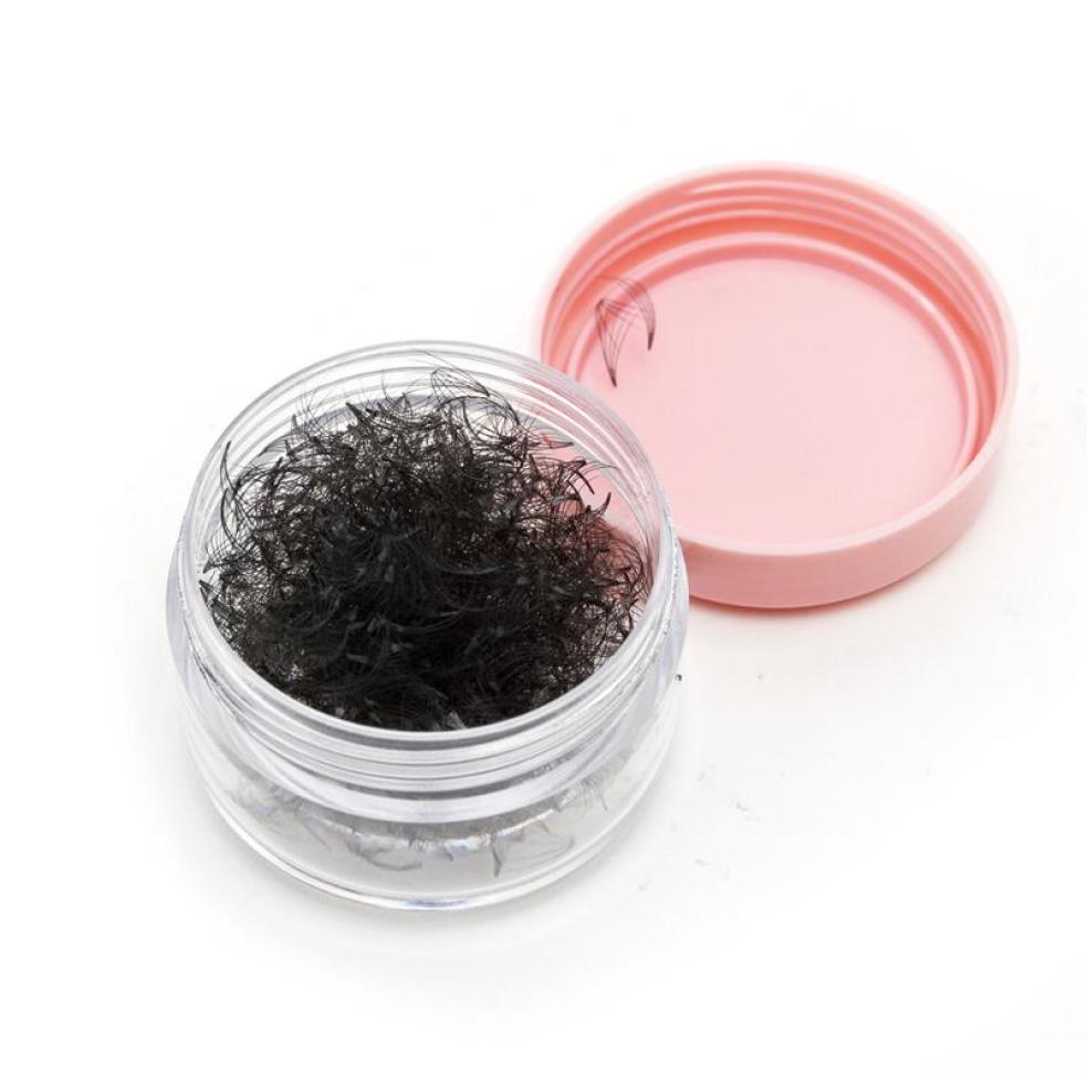 

False Eyelashes Jar 300 Mega Fans Pro Point Russian Volume Heat Bonded Lash Premade Short Stem Individual Eyelash Extension Pre Ma5597773