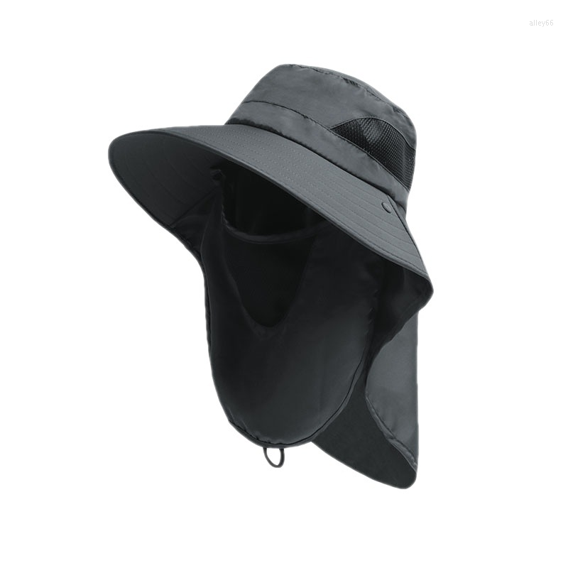

Bandanas Outdoor Unisex Sun Protect Caps Bucket Hat Solid Casual Brim Block Quick Drying Fishing Climbing UV Protection Face Neck