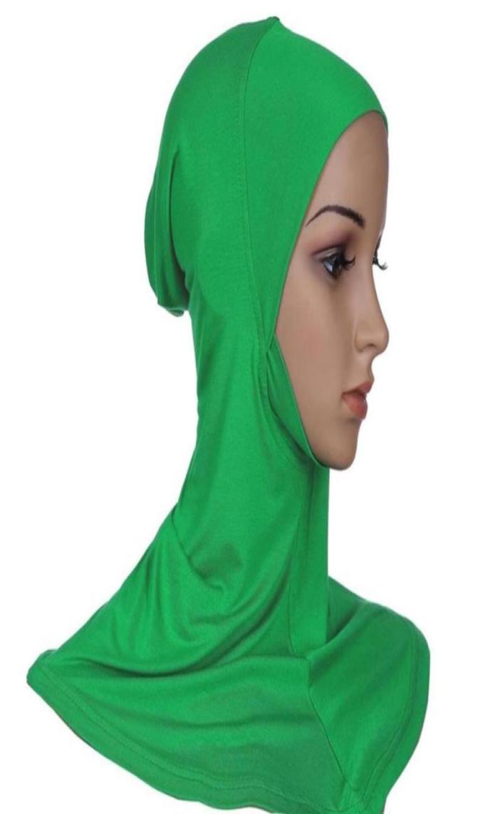 

Hijab Headwear Full Cover Underscarf Ninja Inner Neck Chest Plain Hat Cap Scarf Bonnet8101416