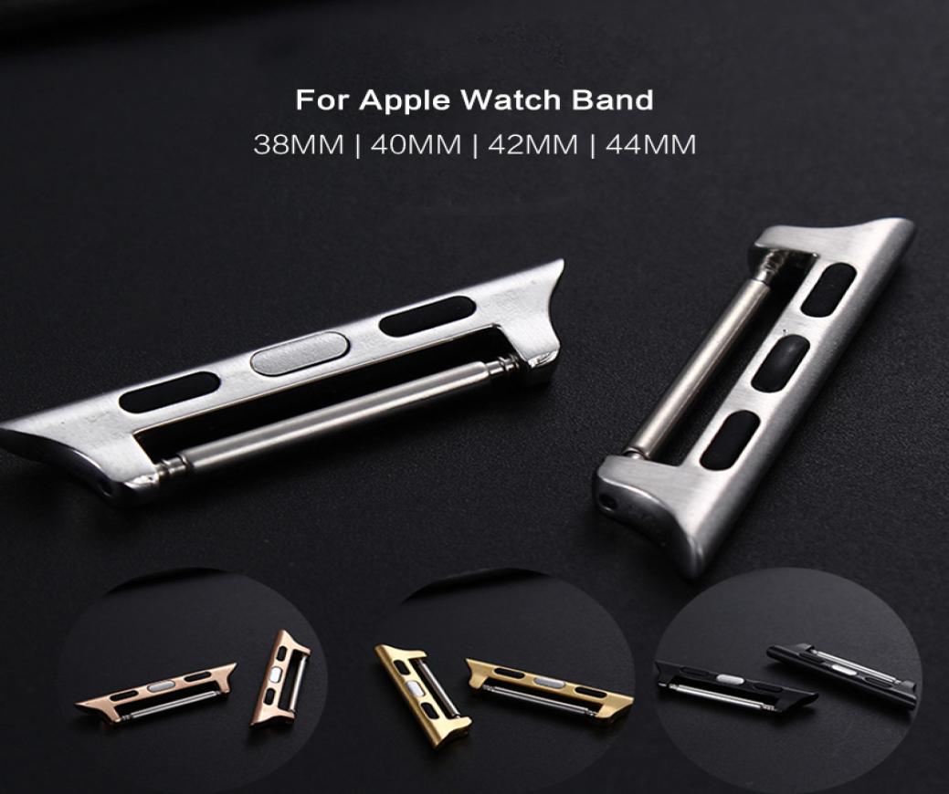 

10Pcs Stainless Steel adapter Band For Apple Watch Connector Replacement 40mm 44mm Band 11 Perfect For Series 4 adapter DIY Strap2187442