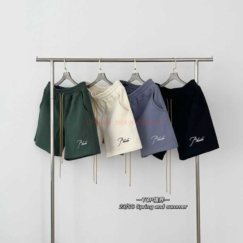

Designer Short Fashion Casual Clothing Beach shorts Genuine Rhude Laif Drawstring Shorts High Street Fashion Brand Loose Summer Mens Womens American Beach Capris J, Rhude heavyweight shortsbeige apricot