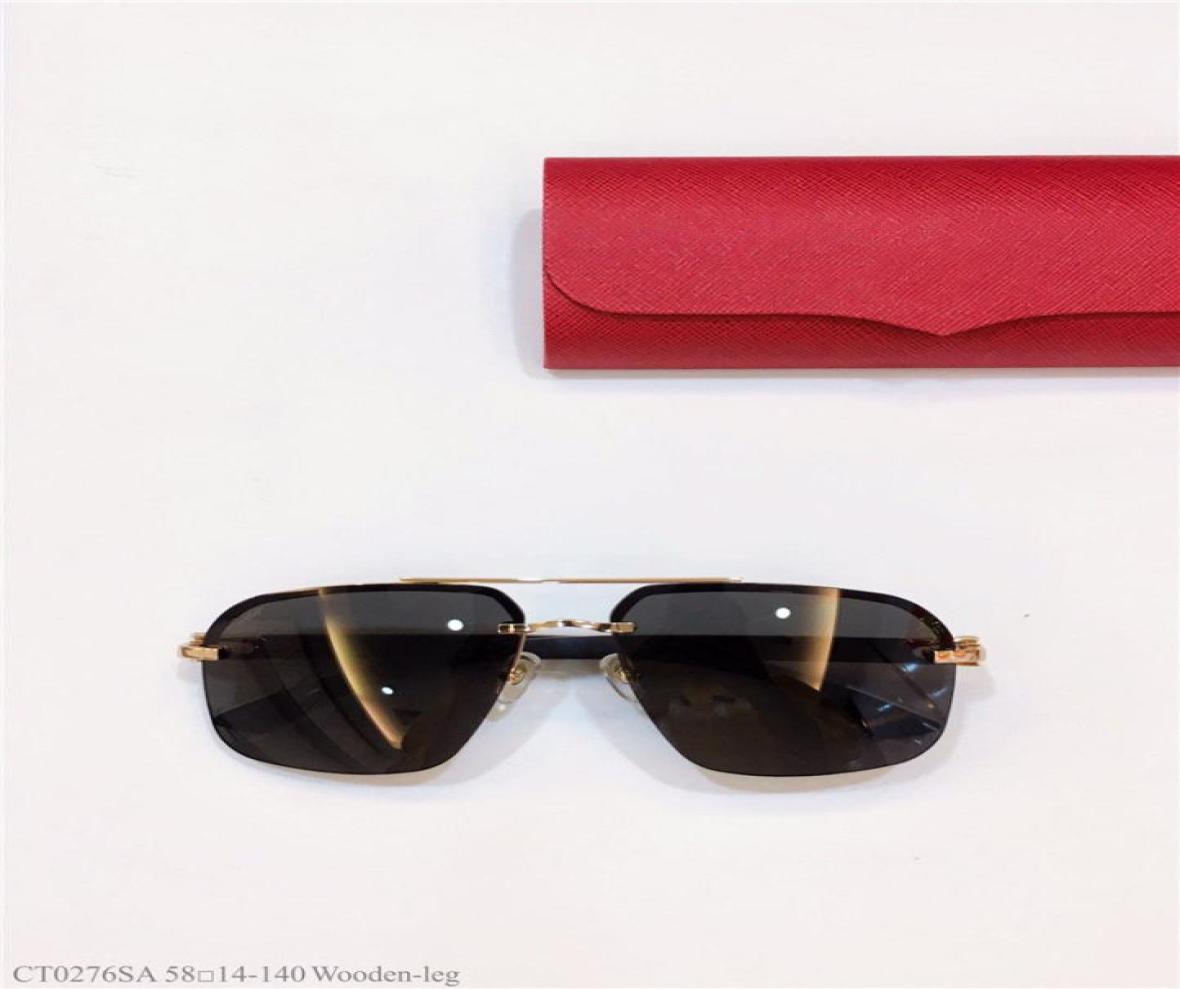 

woman vintage Wood Half Rim Eyeglasses plated Santos in Box numC21081155753896