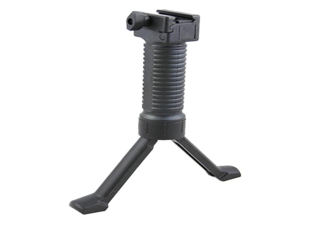 

Tactical Vertical Grip with Retractable Spring Loaded Bipod Combine vertical foregrip and bipod2700466