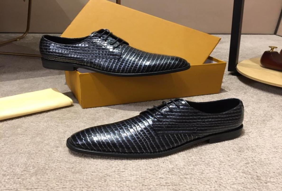 

2019 Tops Italy New Designer Men squama full grain cow leather Genuine Leather Casual fashion luxury designer Oxfords Shoes Eur 388609994, Black