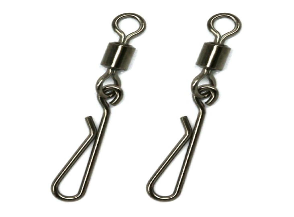 

20pcslot Swivel MSHX Rolling Swivel with Coastlock Snap Size10 8 6 4 2 Hook Lure Connector Terminal swivel for Fishihooks5440617