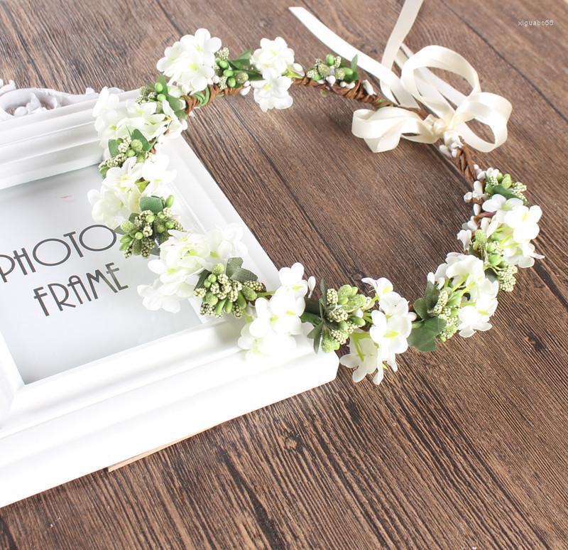 

Headpieces Bridal Hair Accessories Wreath Headwear Beautiful Mori Women's Belt Seaside Beach Wedding Dress