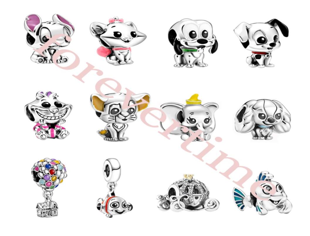 

925 Sterling Silver Charms for Women Making DIY Fine Jewelry Fit Pandora Bracelet Cute Little Animals European Style Femme Loose B1213826