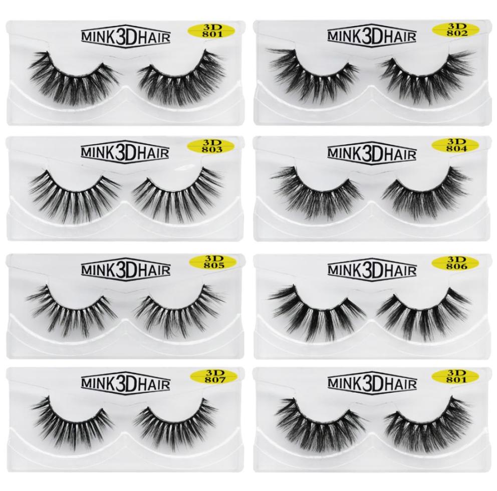 

3D Mink Eyelashes Whole makeup 100 Real 3D Mink Lashes Natural Thick False Eyelashes Eye Lashes Makeup Extension Beauty Tools5337990
