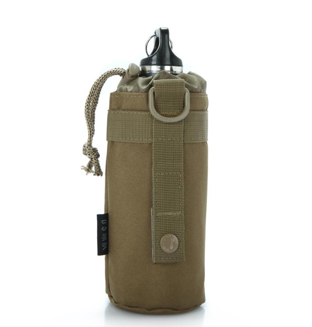 

Tactical Molle Water Bottle Bag 1000D Nylon Waterproof Travel Outdoor Camping Kettle Backpack Sports With Pendant Accessories Bags5838439, Khaki