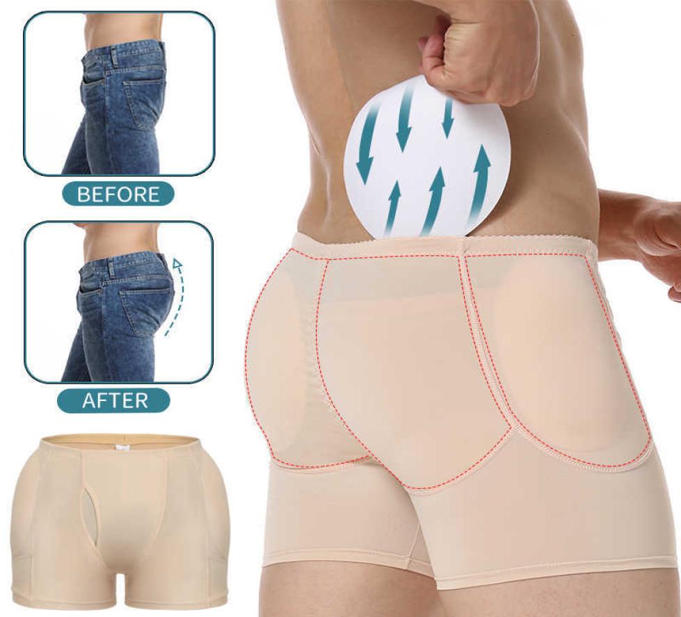 

Men039s Butt Lifter Padded Brief Hip Enhancing Boxer Underwear Booty Enhancer Male Padding Shapewear Booster Liftting Body Shap7002601, Beige
