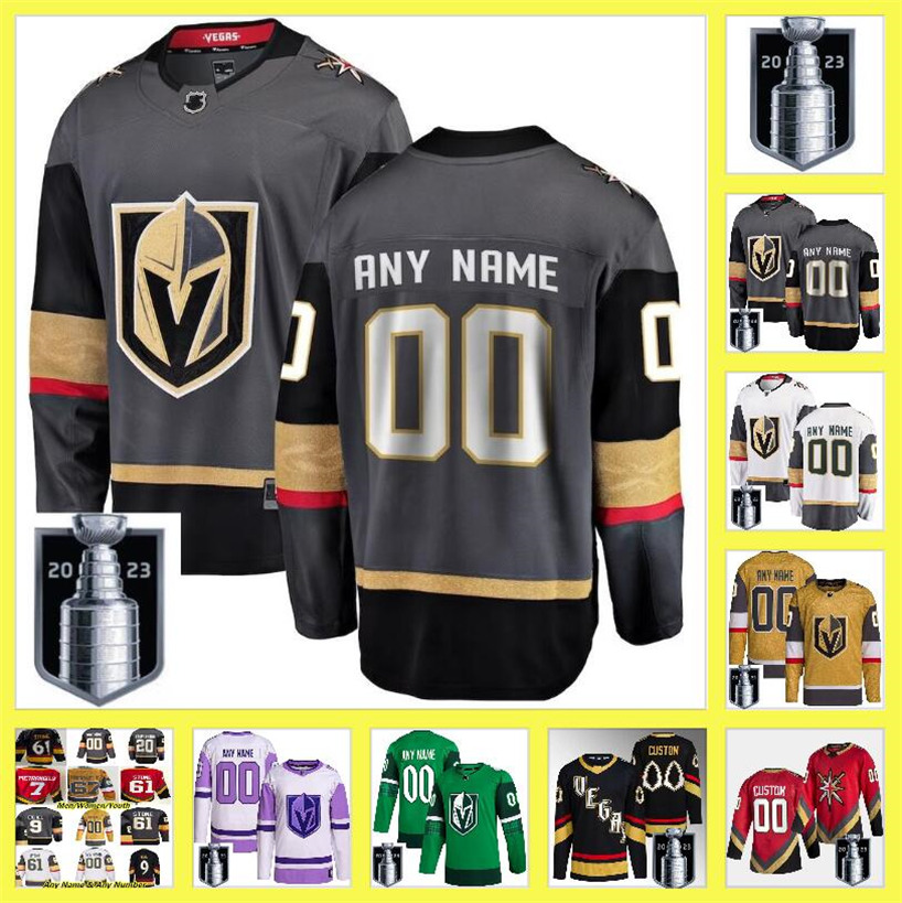

2023 Stanley Cup Jerseys Custom Vegas Golden Knights Hockey NHLGe Jack Eichel Mark Stone William Karlsson Alex Pietrangelo Jonathan Marchessault Shea Theodore, Color