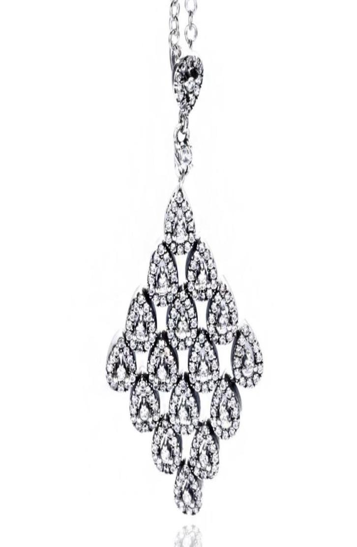 

Whole Charm Laminated Pendant Necklace for Pandora Jewelry with Original Box 925 Sterling Silver CZ Diamond Ladies Pendant Ne9615334